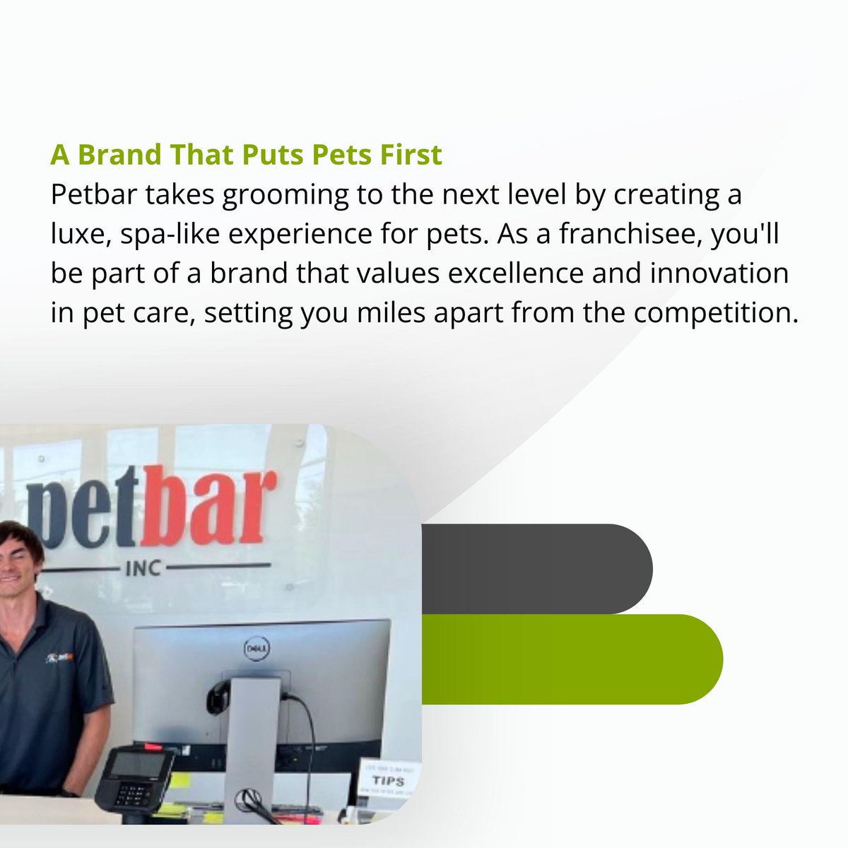 GoFranPlanet's tweet image. Transform the way your community thinks about pet care with a Petbar franchise. Offering more than just grooming, Petbar delivers a luxury experience that sets you apart.

Find Petbar on FranPlanet: franplanet.com/petbar

#PetBar #FranPlanet