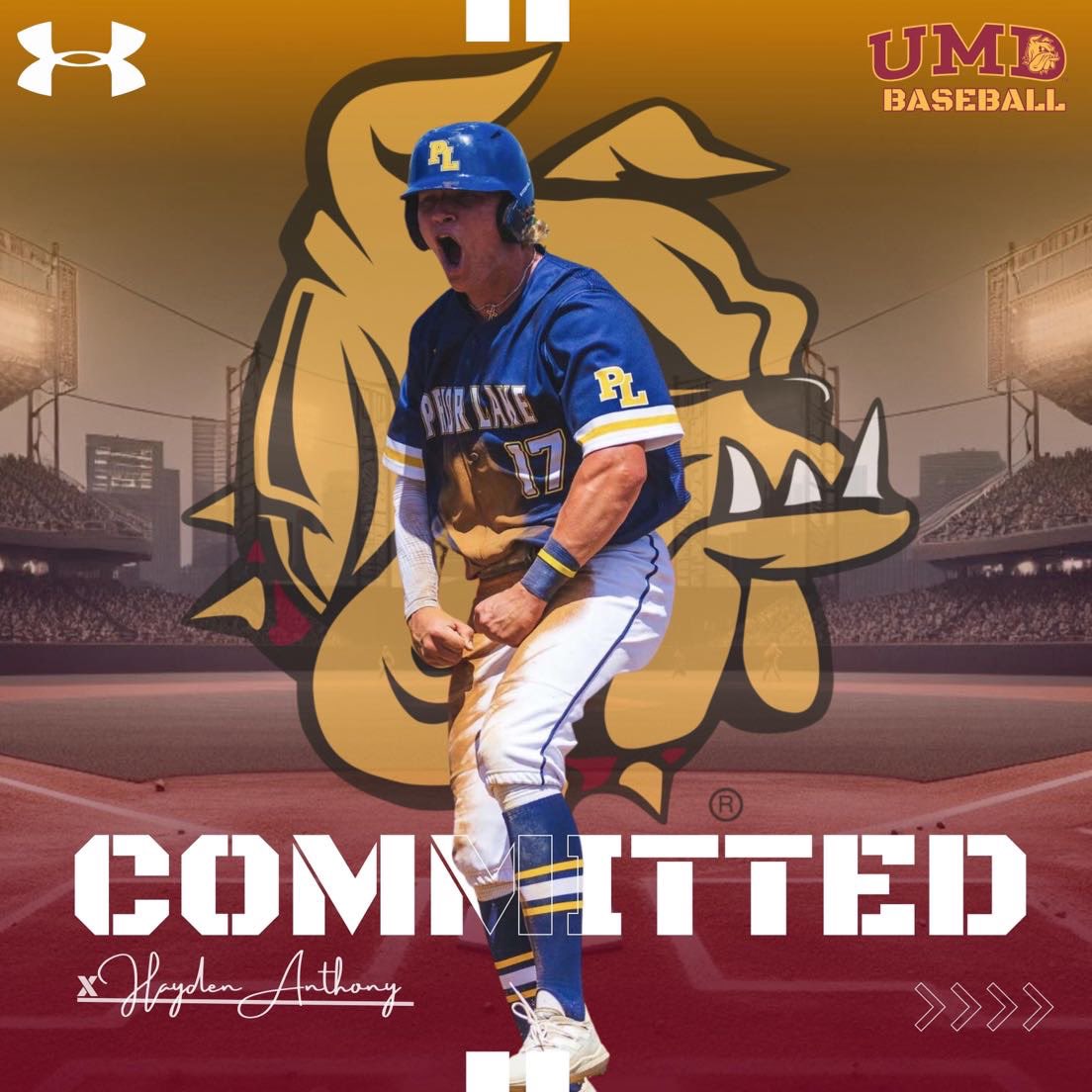 I am excited and proud to announce my commitment to further my academic and baseball careers at the University of Minnesota Duluth. I would like to thank my family, coaches, and teammates for all of their support. #GoDogs