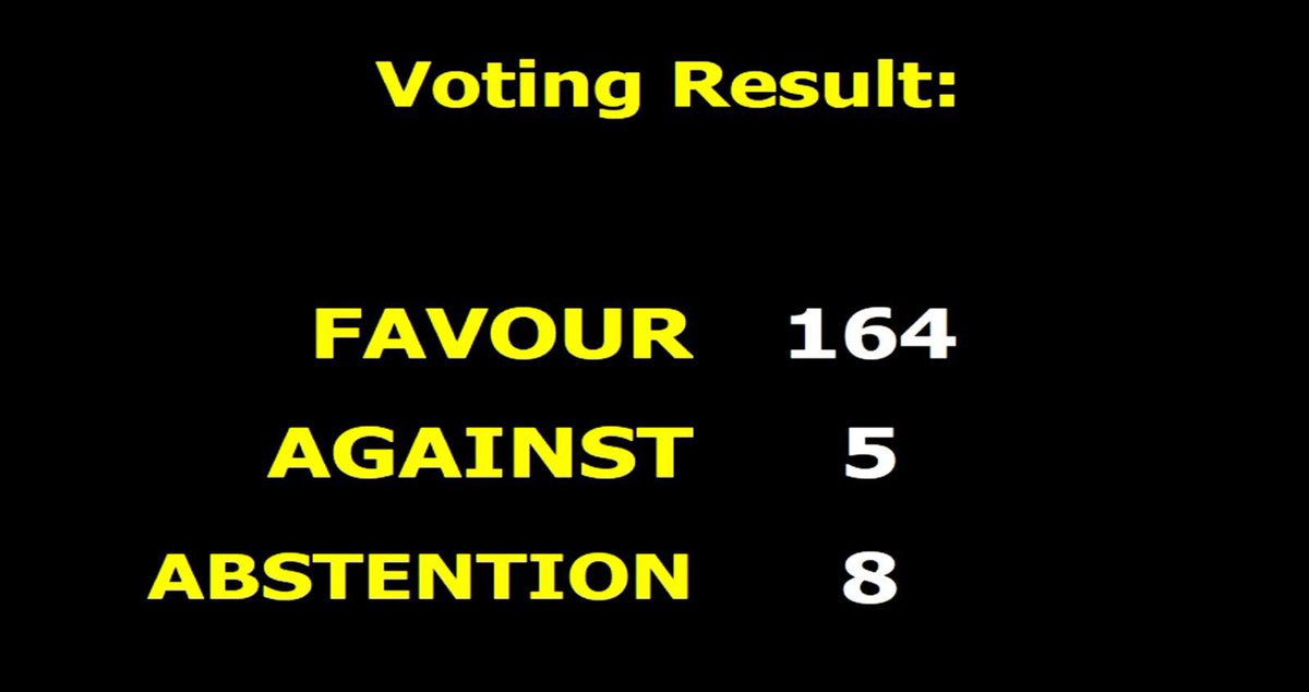 ❗️Just now❗️The very first resolution on Lethal Autonomous Weapons Systems (LAWS) was adopted by an overwhelming majority of 164 UN member States.