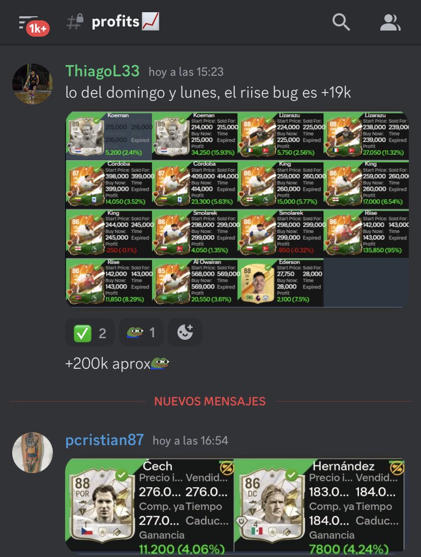 ✅💰terminamos el primer mes del grupo 🤝🏽

🏷️Tenemos cupos para el mes de NOVIEMBRE, aprovechen para poder aprender y ganar monedas durante black friday 😉

📬Cualquier duda que tengan pueden consultar a mi MD 📩