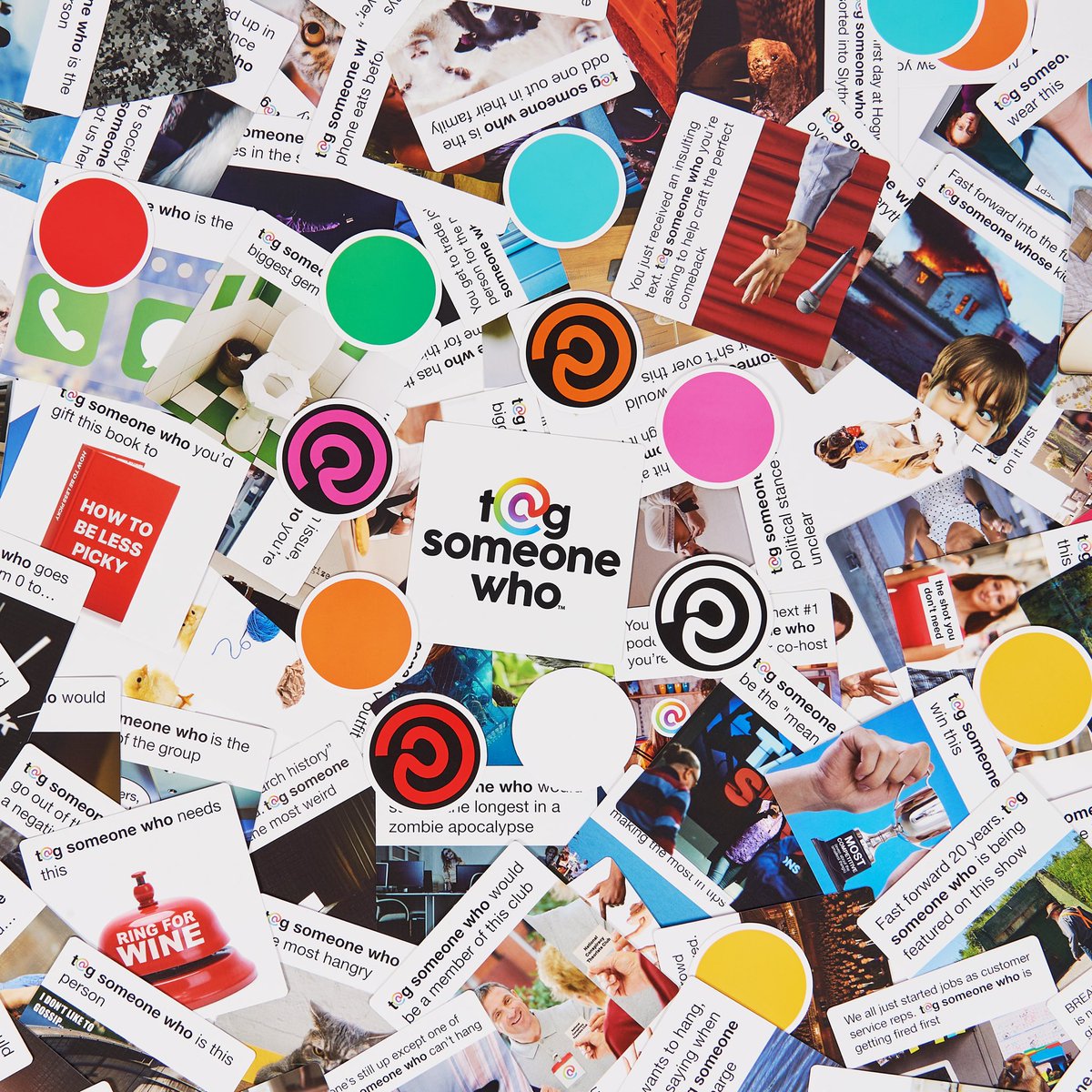 peteralevin's tweet photo. @ your fam, @ your friends, @ your friends’ friends…

Tag Someone Who - our newest party game is HERE!!! 🥳🎊 https://t.co/vVkNyNtSFR