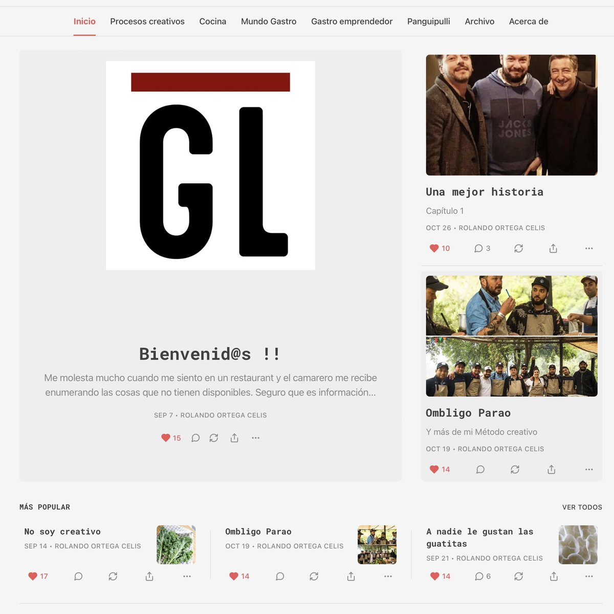 Elgastromov's tweet image. Un diario de cocina.
Un lugar que comparte experiencias y conocimiento.
Un espacio al que están todos invitados.
Pasa y lee.
Si te gusta te suscribes y te llega una nueva historia cada jueves directo en tu bandeja de entrada.
Ya somos casi 200 !!!
Solo faltas tú.