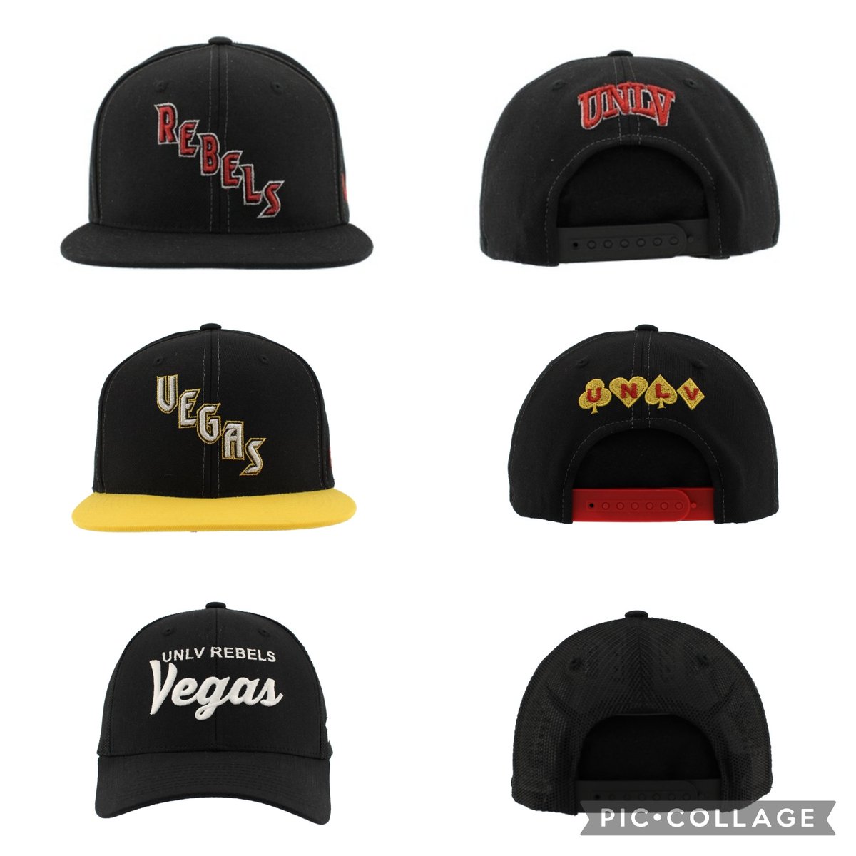 Our 3 newest hats.
Whats your favorite?
Share this post and you will be entered to win 1 of these hats.  Need 20 shares to give away a hat.
therebelden.com 
<a href="/UNLVathletics/">UNLV Athletics</a> <a href="/unlvfootball/">UNLV Football</a> <a href="/TheRunninRebels/">UNLV Men's Basketball</a> <a href="/UNLVLadyRebels/">UNLV Lady Rebels</a> <a href="/unlvbaseball/">UNLV Baseball</a> <a href="/UNLVSoftball/">UNLV Softball</a> <a href="/UNLVwSoccer/">UNLV Women's Soccer</a> <a href="/UNLVvball/">UNLV Volleyball</a>
