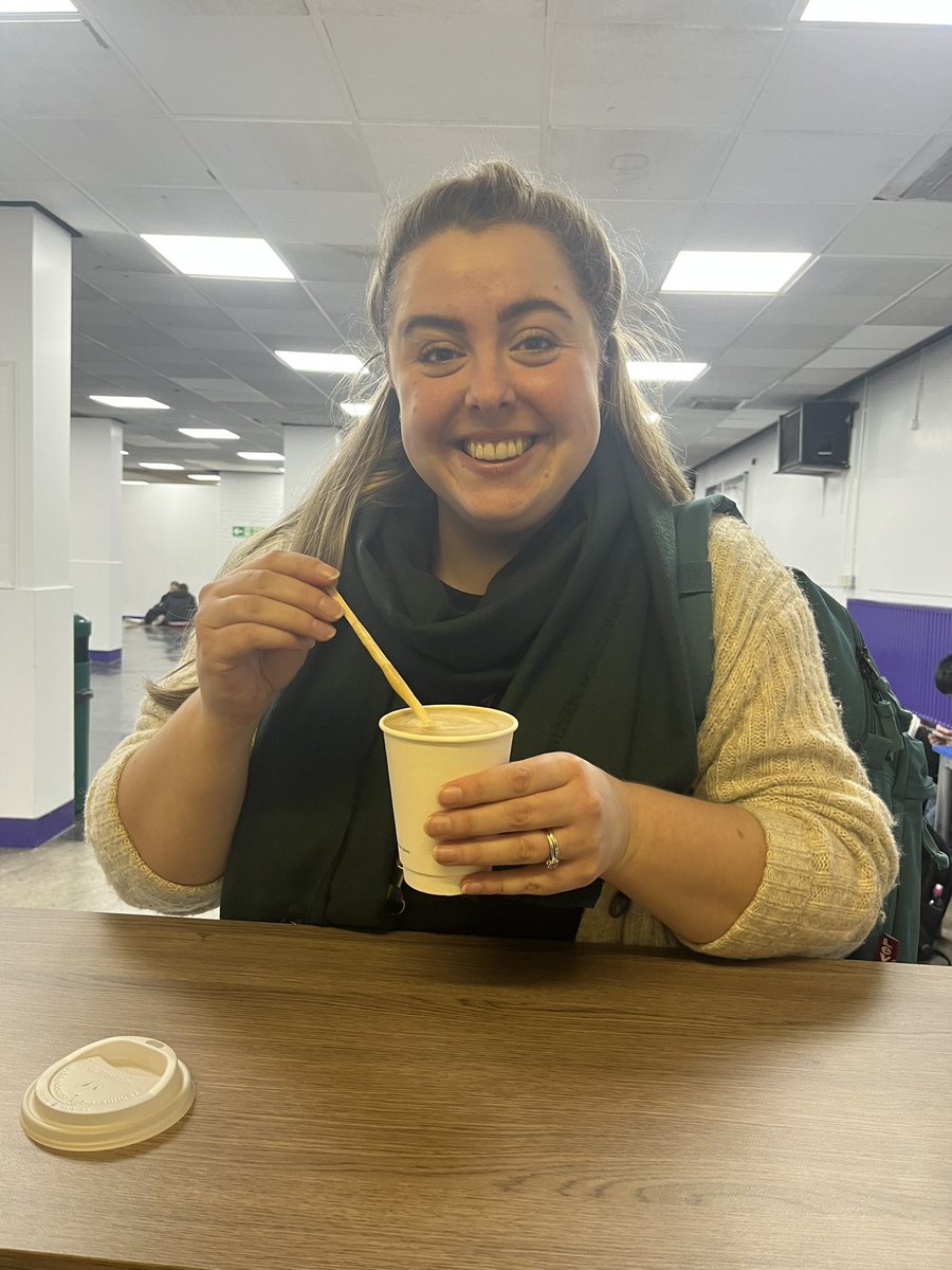 Another satisfied customer enjoying their latte served by our new Barista Libby for the first time…. #achieving #skillsforwork