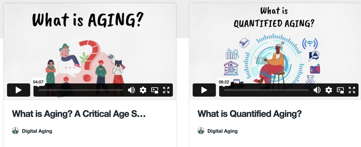Kirsten Ellison (@kirstenlellison) on Twitter photo Very excited to share that the first two videos of the explainer series, Aging and Digital Culture Explained, are now online and ready to be streamed! Created alongside <a href="/TCAS/">tcas</a> scholars @socbarb <a href="/stephen_katz/">Stephen Katz™</a> <a href="/nicoledalmer/">dr. nicole dalmer</a> and Megan Graham. Watch them here: vimeo.com/showcase/10704… Very excited to share that the first two videos of the explainer series, Aging and Digital Culture Explained, are now online and ready to be streamed! Created alongside <a href="/TCAS/">tcas</a> scholars @socbarb <a href="/stephen_katz/">Stephen Katz™</a> <a href="/nicoledalmer/">dr. nicole dalmer</a> and Megan Graham. Watch them here: vimeo.com/showcase/10704…