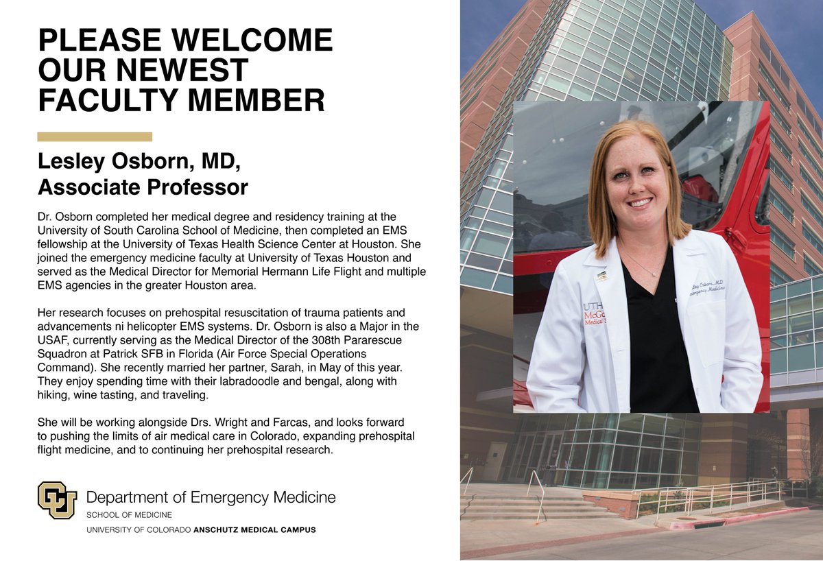 Welcome, Dr. Osborn!