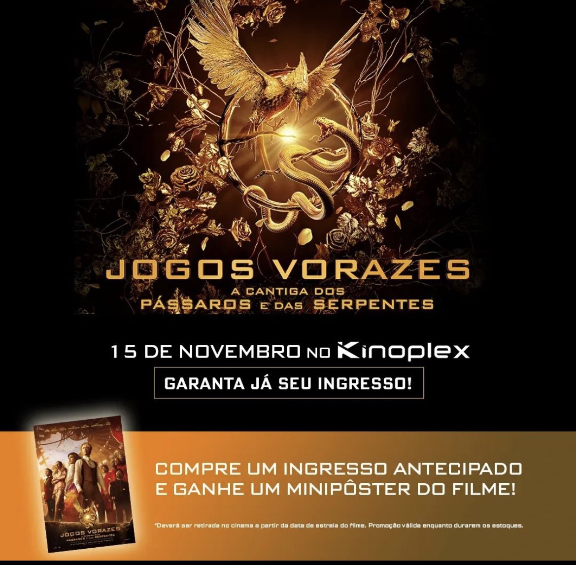 Poster Cartaz Jogos Vorazes A Cantiga dos Pássaros e das Serpentes