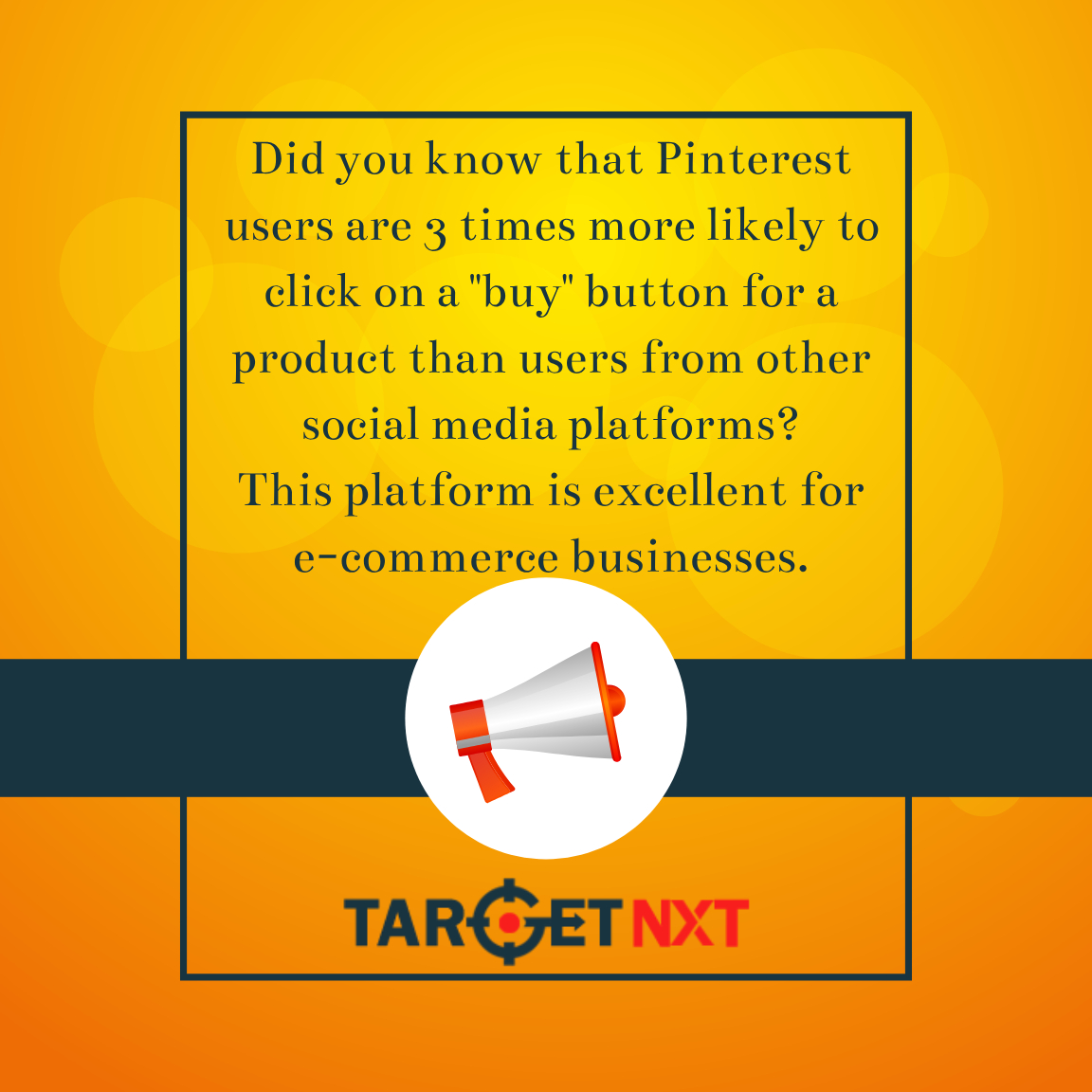 TargetNXT's tweet photo. πDid you know that Pinterest users are 3 times more likely to click on a "buy" button for a product than users from other social media platforms? πποΈ
#PinterestMarketing #EcommerceSuccess #ShopNow #TargetNXT #SocialMedia
Know more: https://t.co/INskptN4Ol https://t.co/MkzemKR2qw
