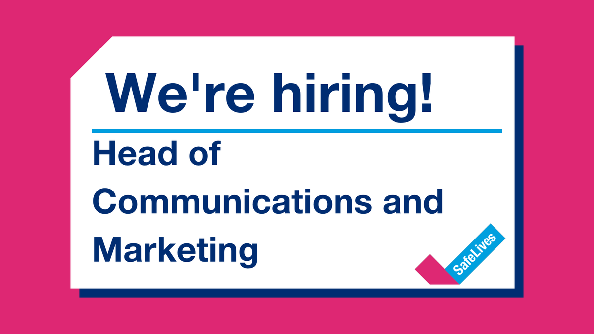🚨We are recruiting for a Head of Communications and Marketing. You will be building our brand credibility and developing communications and marketing to help us drive real change in the UK’s domestic abuse response. Find out more and apply here: safelives.org.uk/about-us/work-…