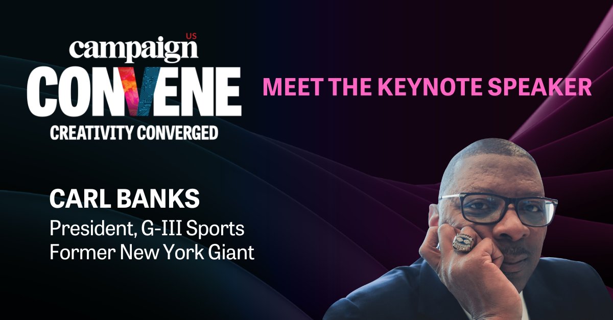 Meet the 2024 #CampaignUSConvene keynote speaker — @CarlBanksGIII, president of @CarlBanksGIII and a former New York Giant! Buy your tickets today to hear Carl Banks' keynote speech: campaignusconvene.com/?promo=TWT&tr=… #Giants #keynote #creativity #technology #conference