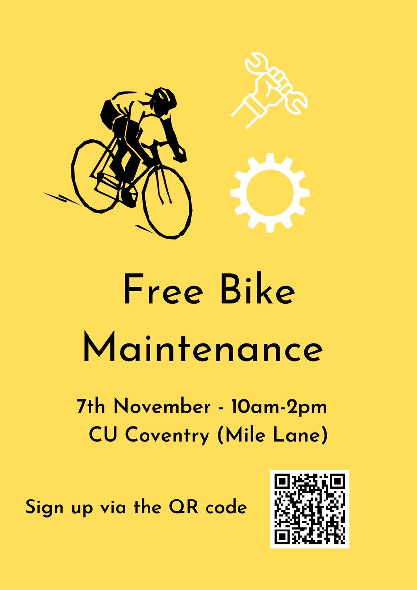 Have your bike checked for free by Dr Bike! 🚲 

Slots available to book here 👉 eventbrite.co.uk/e/732781859267…