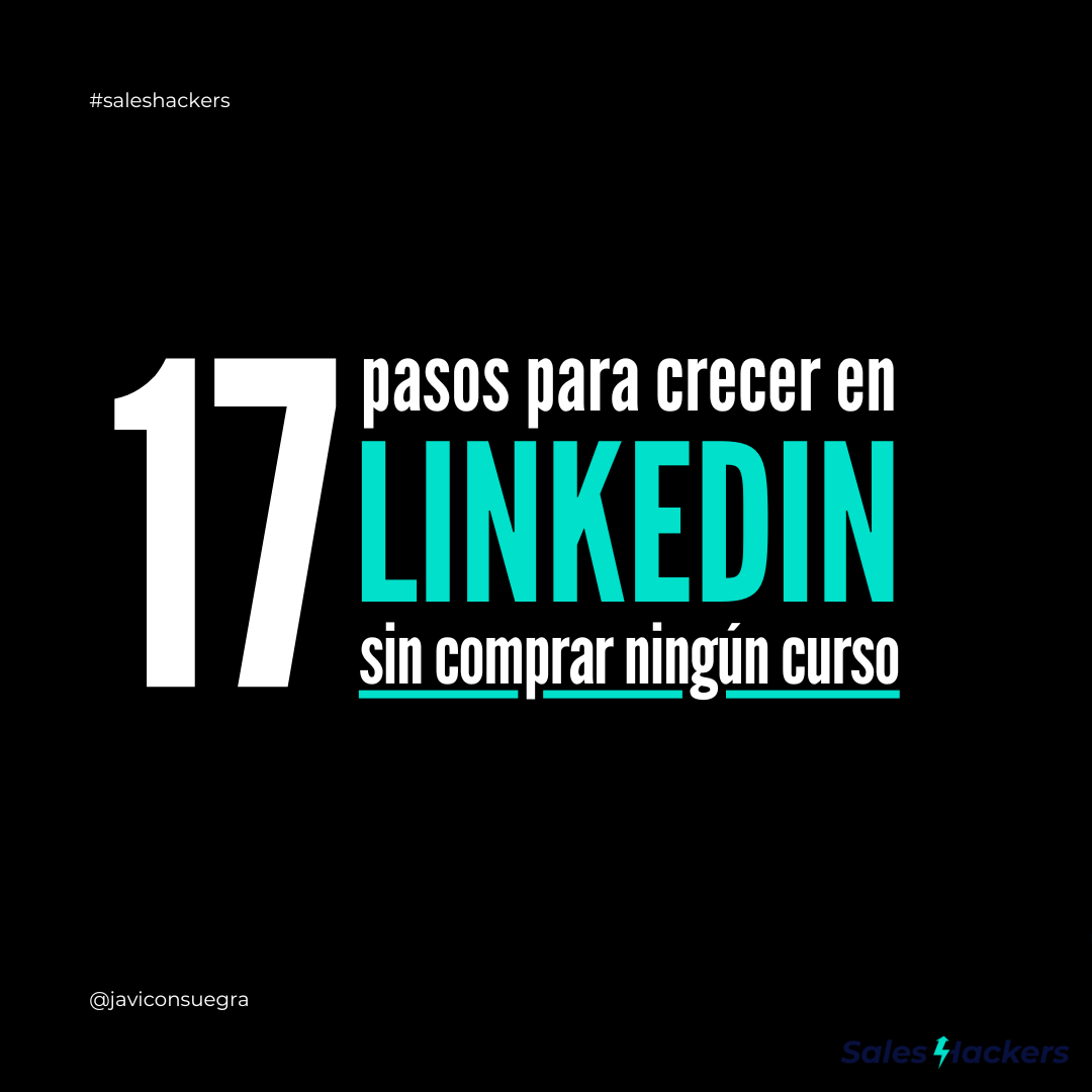 17 pasos para crecer en Linkedin sin comprar ningún curso
.
.
.
#linkedinpost #tips #linkedin