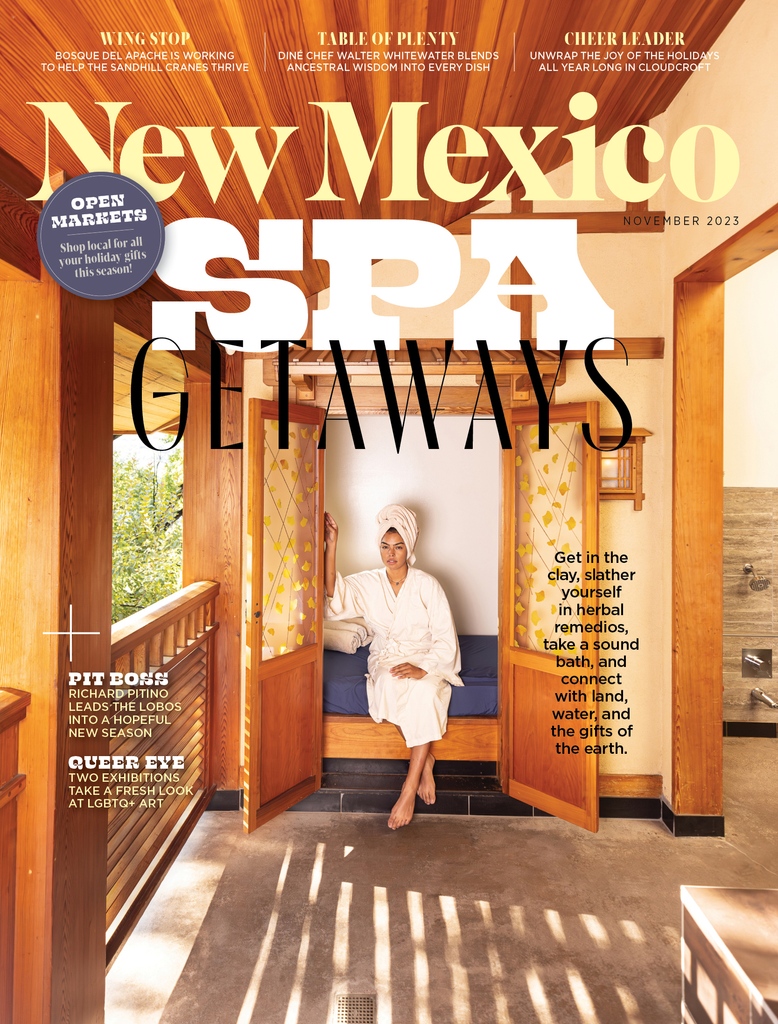 💆🏽New Issue Alert!💆🏽
Find your happy place with spa getaways that connect you with the land, water, and gifts of the earth. Plus: Bosque del Apache helps sandhill cranes thrive, chef Walter Whitewater bring ancestral wisdom to each dish, Cloudcroft brings cheer all year &amp; more!