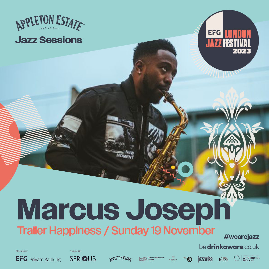 Appleton Estate UK (@appletonrumuk) on Twitter photo Musician and spoken word artist <a href="/MarcusJosephSax/">Marcus Joseph</a> is performing <a href="/LondonJazzFest/">EFG London Jazz Festival</a> Appleton Estate Jazz Sessions. He'll bring his uplifting vibes to one of London's finest bars <a href="/TrailerH/">Trailer Happiness</a>
📅 19.11.23
🎟️ bit.ly/AEJazzSessions
Come celebrate the influence of Jamaica on UK jazz. Musician and spoken word artist <a href="/MarcusJosephSax/">Marcus Joseph</a> is performing <a href="/LondonJazzFest/">EFG London Jazz Festival</a> Appleton Estate Jazz Sessions. He'll bring his uplifting vibes to one of London's finest bars <a href="/TrailerH/">Trailer Happiness</a>
📅 19.11.23
🎟️ bit.ly/AEJazzSessions
Come celebrate the influence of Jamaica on UK jazz.
