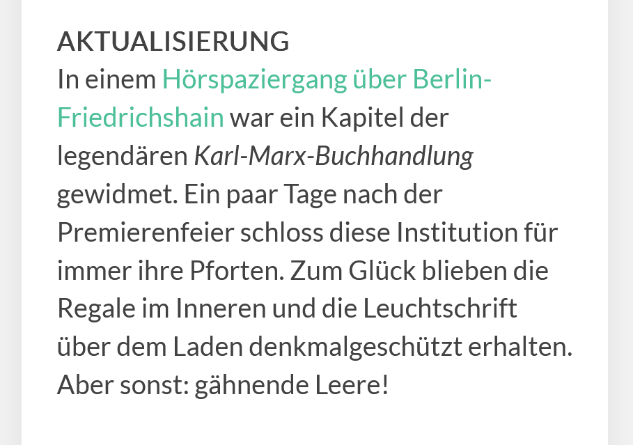 How To Hörspaziergang | Leitfaden zur Produktion von Audiowalks
=&gt; 
Wir beginnen mit A wie AKTUALISIERUNG

instagram.com/p/CzHE96yLo0S/…