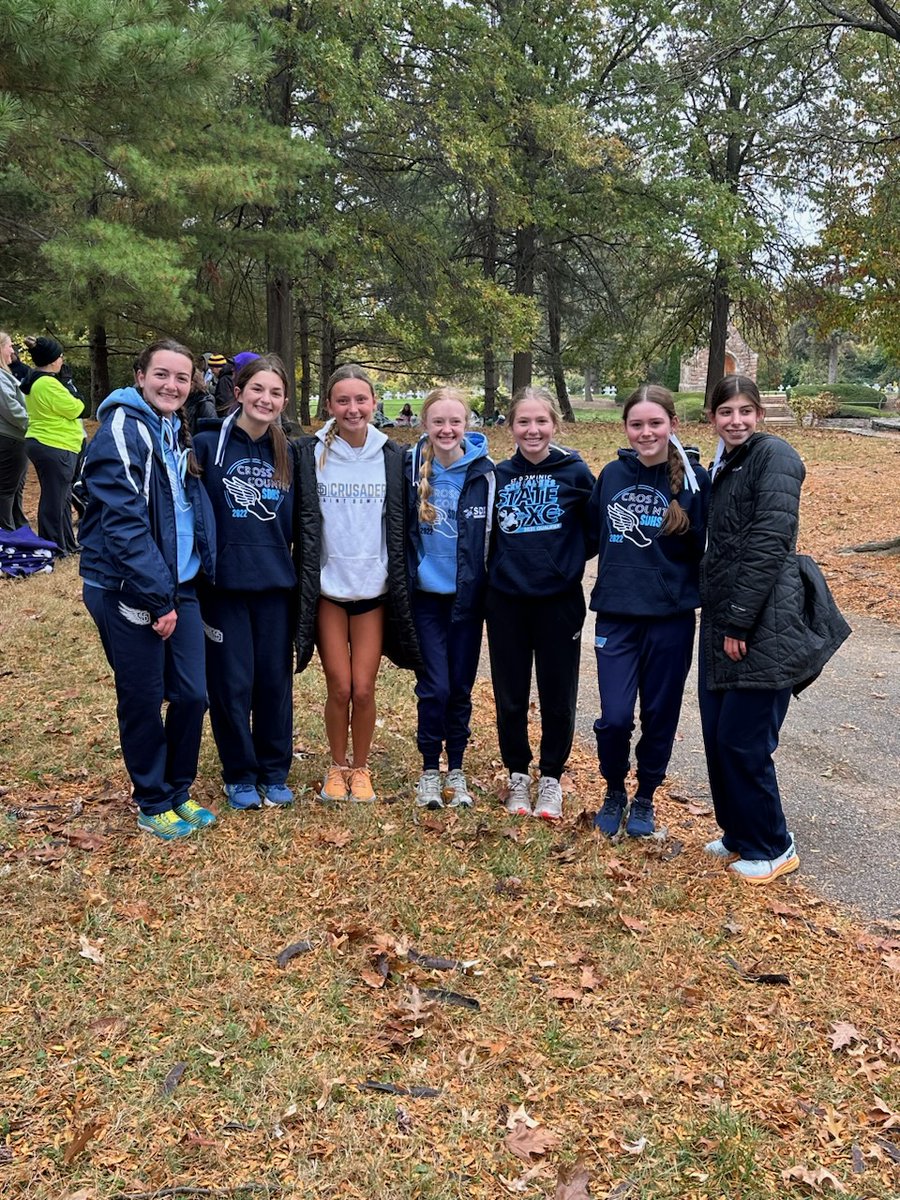 🚨 DISTRICTS RESULTS🚨 
We have 2 runners who will be racing at state this coming Saturday, November 4th!!!

Congrats to all of our runners for an incredible season and pushing one another, and prayers for Megan O. and Piper W. for a great final race on Saturday!!! GO #crusaders