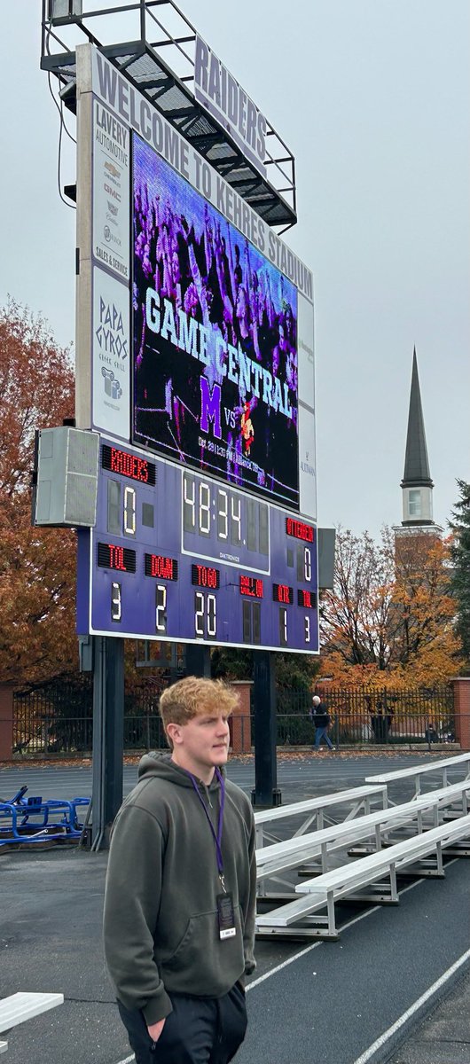 ConnorSat's tweet photo. Wanted to thank @CoachGeoffDartt for the great game day visit over the weekend! @MountUnionFB Go raiders! https://t.co/2v0aCJHSpK