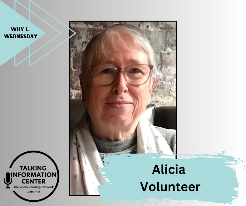 TICNetwork's tweet image. "I volunteer to read because of my Dad! ..An avid newspaper reader his entire life (we always had at least three delivered to the house), he would have loved to have had access to a service like the Talking Information Center..." Read Alicia's entire reason on our Facebook!