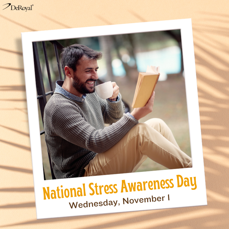 deroyal's tweet image. Unplug and unwind. A good book is a fantastic escape from stress. #StressAwarenessDay #ReadingRelaxation