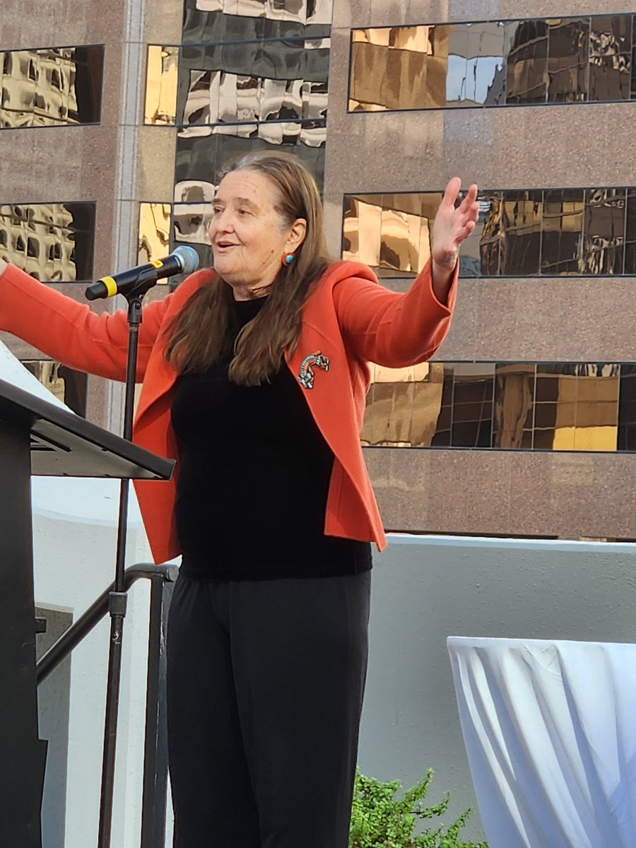 rhondabannard's tweet image. Diana &quot;Dede&quot; Yazzie Devine is celebrated for her lifetime of impact on Native American Connections, housing, healing. She is an amazing human and celebrates her full community. #Phoenix #LISC @LISC_HQ