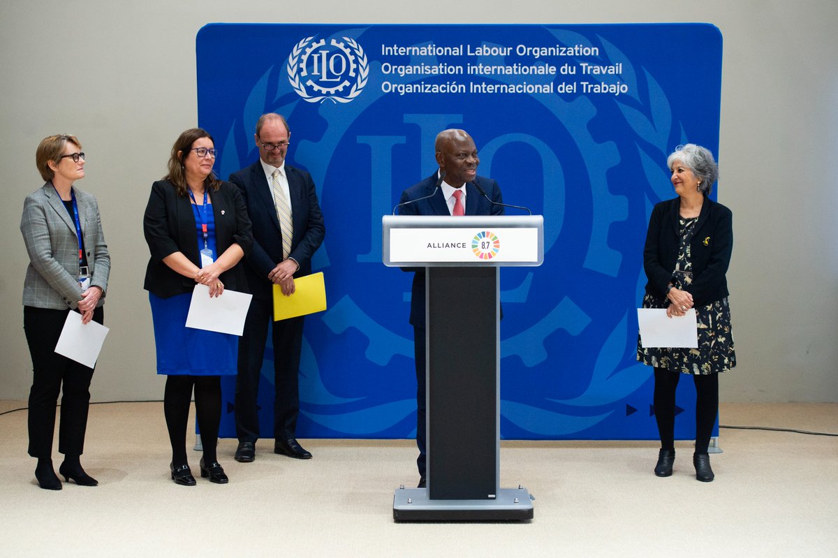 GilbertFHoungbo's tweet photo. Thank you @AnoushehKarvar for your commitment as Chair of @Alliance8_7 to accelerate action on ending child labour, forced labour &amp; human trafficking.

As you pass on the role to Ambassador @Cfuentesjulio, I know she will continue to enhance the outreach &amp; impact of Alliance 8.7. https://t.co/kYnTi5Z3V0