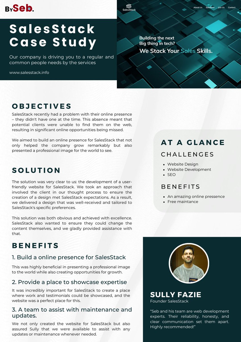 Just a quick case study from the recent project I created for @SullyFazie.

I'm super grateful for the opportunity to have worked with Sully; it was absolutely one of the greatest clients I have had so far.

Looking forward to many more projects!