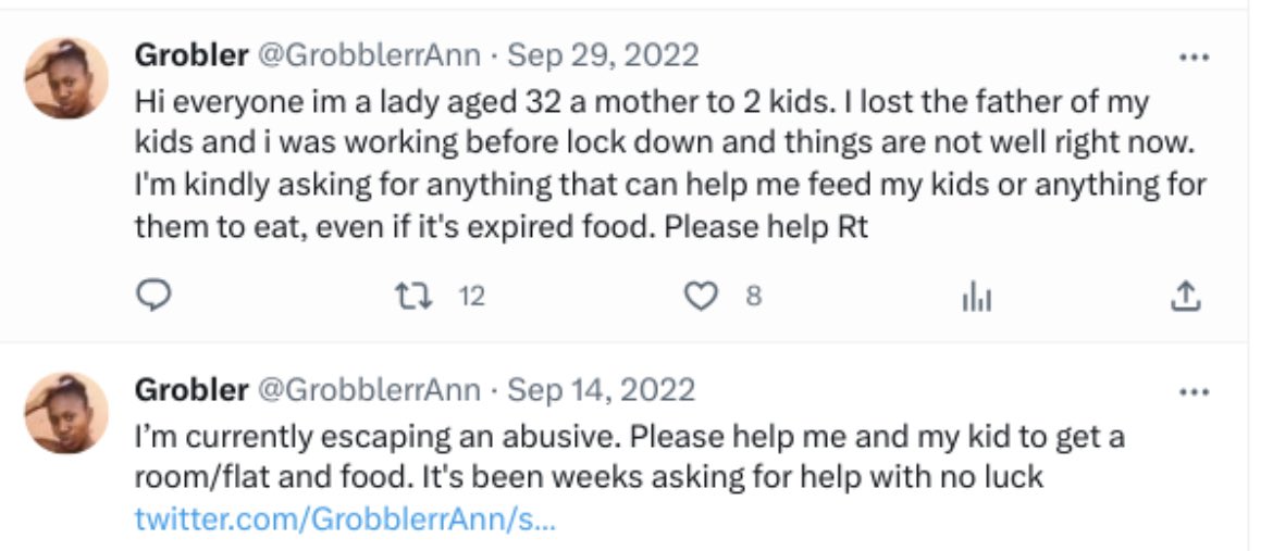 bydgytyny's tweet photo. please dont retweet this, this person is lying in order to scam people. Multiple accounts have posted this same tweet with the exact wording separate links. They also made up a story where they are 32 year old mom, and then in another tweet they said they were 20 years old. https://t.co/wc6IFWKqmK