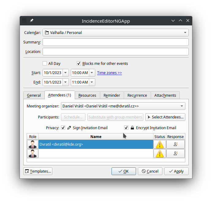 kdecommunity's tweet photo. The new KDE PIM report is out!

Your favorite email, calendaring, contacts, and travel utilities gained offline AI capabilities, PGP encryption and signing for calendar invitations, an improved look for Merkuro and much more.

https://t.co/tML1EkLEYj https://t.co/wVMSHfZg7R