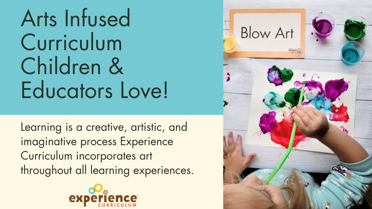 ExpCurriculum's tweet image. Our art-infused curriculum model supports the idea that all children are capable, beautiful and have the right to discover and construct knowledge through play.

📚READ: blog.experienceearlylearning.com/arts-infused-c…

#ExperienceCurriculum #preschoolcurriculum #ece #familychildcare #preschool