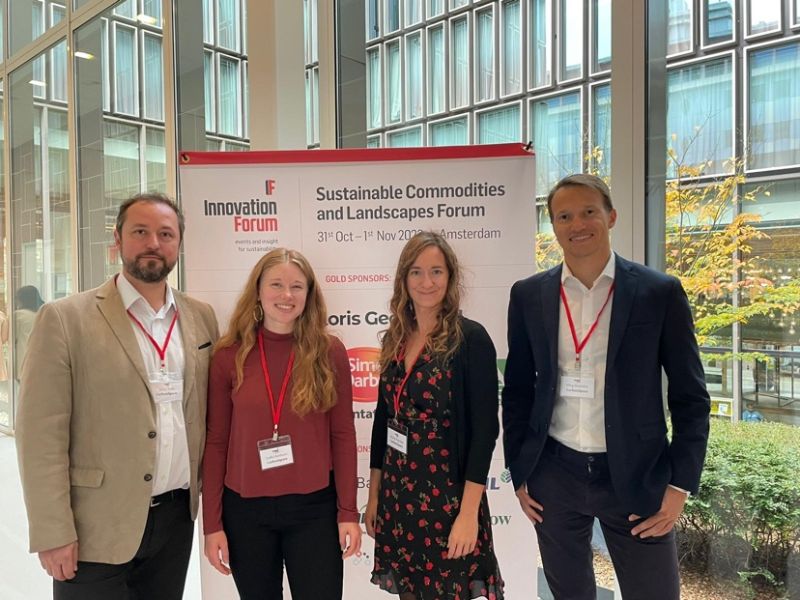 Had a great time @innovaforum's event Sustainable Commodities and Landscapes Forum in Amsterdam! We continue to support the #foodandbeverage industry with #supplychain #carbonfootprint monitoring to achieve nature positive with credibility, at scale. #IFlandscapes23