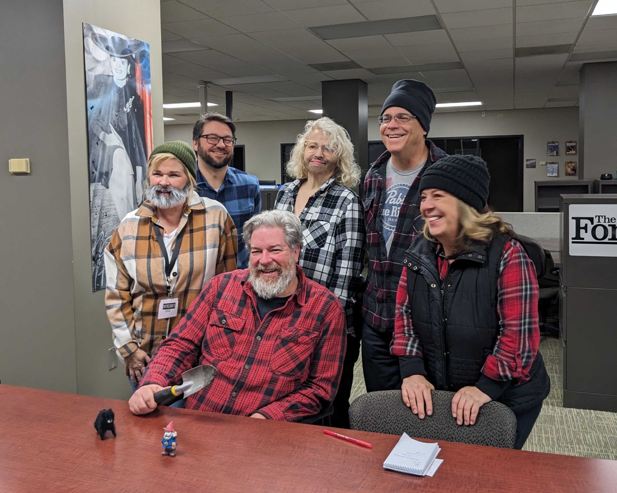 Flannels and beanies and beards, oh my! The Business/Features team decided to dress up as one of their own for Halloween this year: the one and only, John Lamb!

Happy (belated) Halloween from all of us at InForum.🎃👻