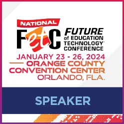 @sadieclorinda #FETC is excited to have you presenting in Orlando, FL @FETC 2024! See the full agenda of speakers at fetc.org/program.