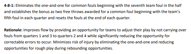 With the start of basketball season upon us, spectators need to note this significant change to the high school game that is now in effect across the country relative to free throws and team fouls. 
🏀🏀🏀
Full <a href="/NFHS_Org/">NFHS</a> release from May 19, 2023: nfhs.org/articles/free-…