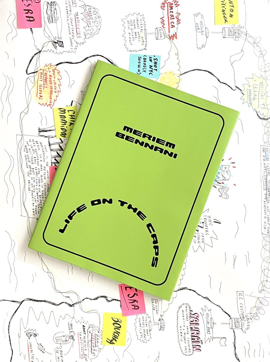 Join us Friday night for the New York launch of 𝘓𝘪𝘧𝘦 𝘰𝘯 𝘵𝘩𝘦 𝘊𝘈𝘗𝘚, Meriem Bennnai’s first monographic book, named after her iconic film trilogy of the same name.

Feat readings + conversations with Meriem Bennani, Omar Berrada, and <a href="/3LVVIA/">elvia wilk</a>.

shorturl.at/bvWX8