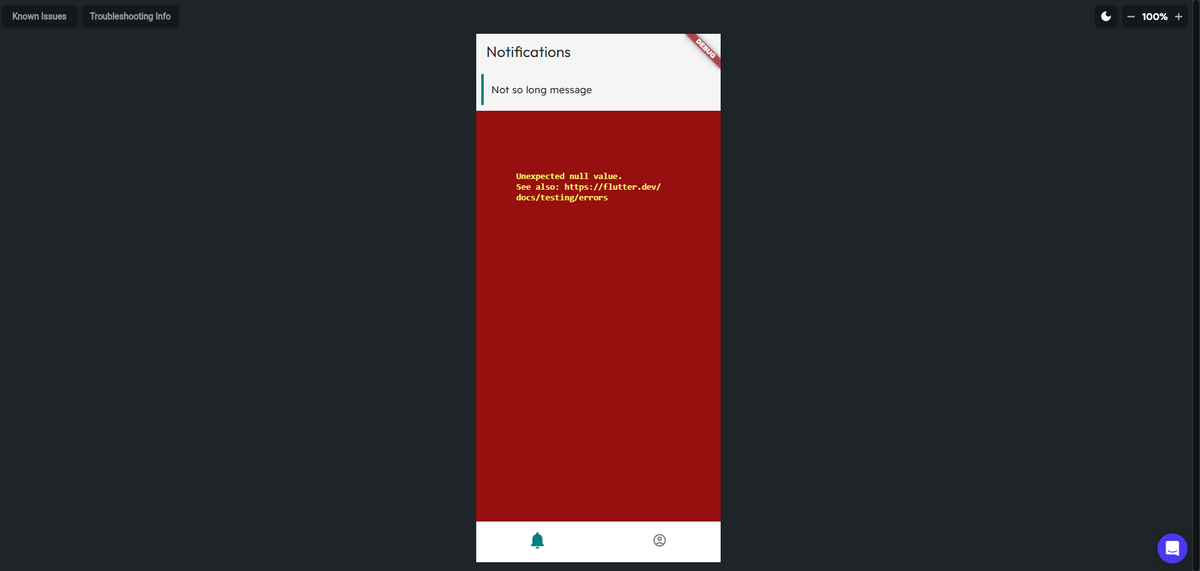 karolgost_'s tweet image. Long time no see, time for another quick #Flutterflowtip 🤓

Getting red screen of death?
It&apos;s probably null value!