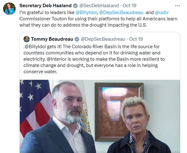 From the You Can't Make this Stuff Up file:
Interior Secretary #DebHaaland goes to natural resources expert
#BillyIdol for advice on managing #WesternWater
On the RANGE
rangemagazine.com