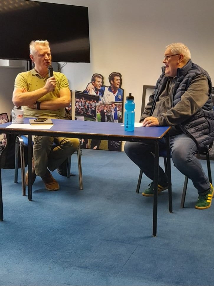 Did my first Remember The Rovers interview Nigel Baker great opportunity to ask about Rovers stories (I am on the right) @01nickjc @BenNathanHoward @BRFCTrust @MarkW_UK @StandingJames @littlefeetsize4 Jim your now 3rd in line to the throne there us a new kid in town