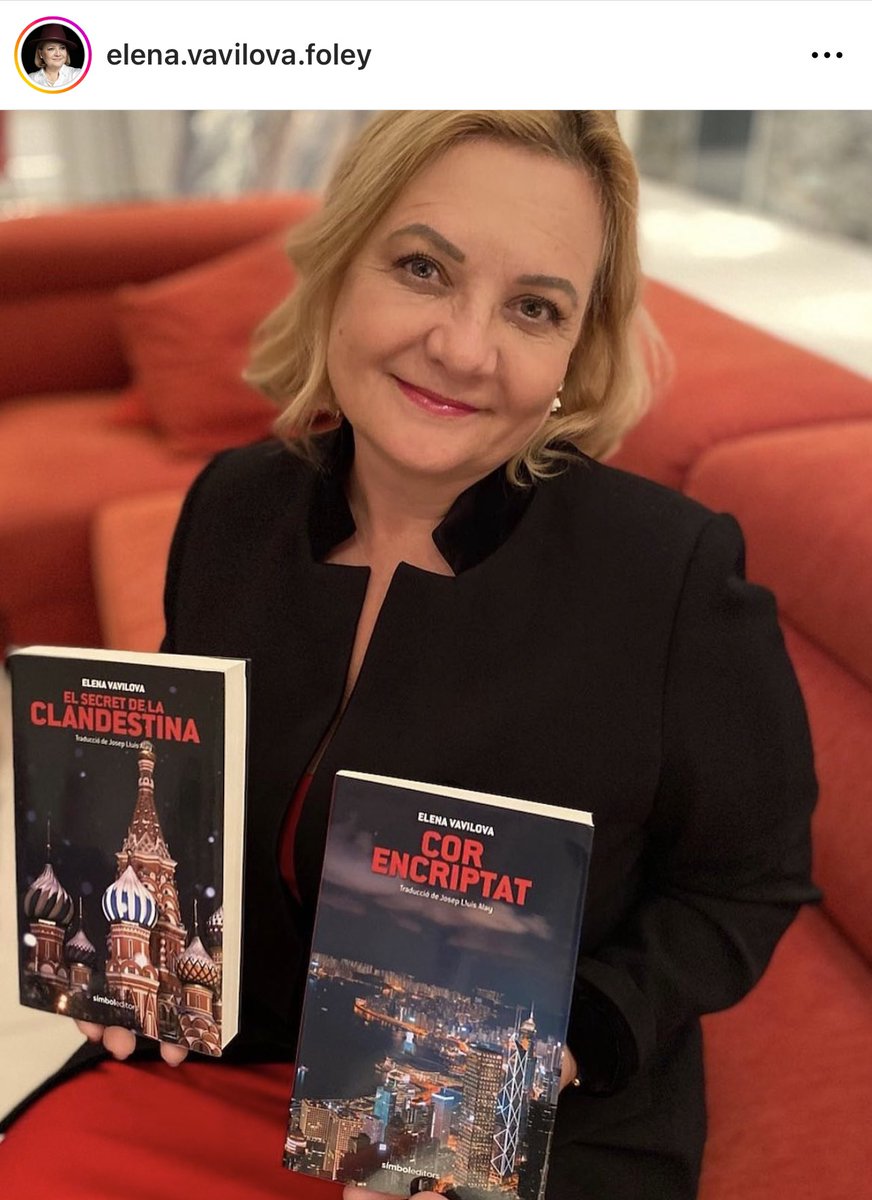 <a href="/E_VavilovaFoley/">Elena Vavilova</a> ‘Ja en són dos els meus llibres traduïts a la llengua catalana i publicats per l’editorial Símbol Editors de Barcelona. Els llibres són un èxit entre els lectors’