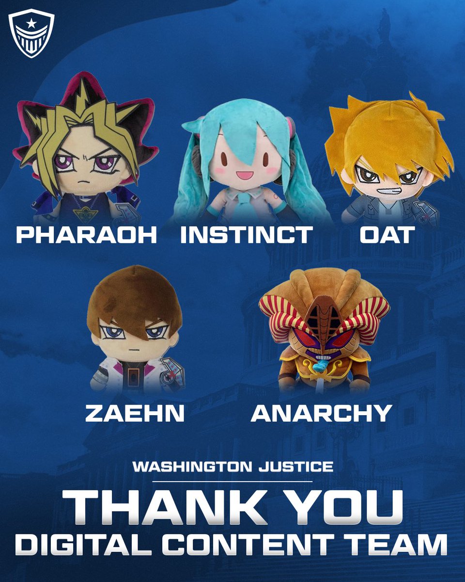 Thank you @in5tinctpr, @bigOat__, @fuckitseominsoo, @PH7RAOH, and @anarchyasf for the creativity, humor, and wit they brought to the Washington Justice. During the season, they dedicated their time and efforts to connect with our fans. Thank you for creating and making our