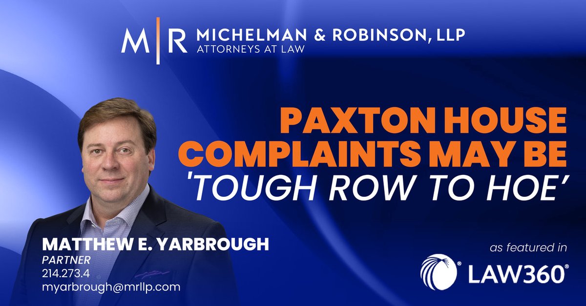 Michelman & Robinson tweet media