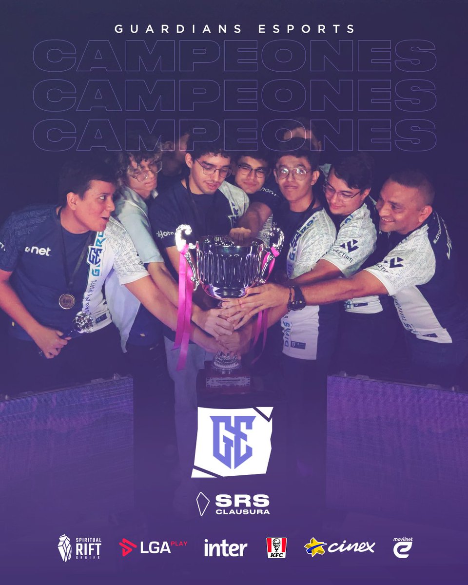¡Felicitaciones a los campeones de de la #SpiritualRiftSeries <a href="/GuardiansEz/">Guardians Esports⚔️</a> ! 🔥🏆

Su dedicación, habilidad y trabajo en equipo han sido impresionantes, han demostrado ser verdaderos guardianes en la grieta del invocador. 🫡

¡Gracias por todo! 👊