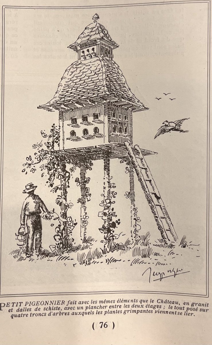 Petit pigeonnier dans le village de Jalenques dans le Cantal. (la vie à la campagne, 1912, num 140, vol 2, page 76)