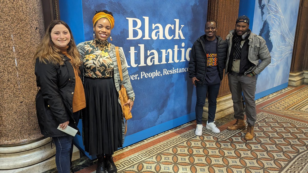 Honouring Black History Month in the UK in October, @NIHOxCam scholars and @CamAfrAm visited the Black Atlantic exhibit @FitzMuseum_UK, focused on the transatlantic slave trade, its impact, and Cambridge's role. Thank you to the Fitz for centering this history.