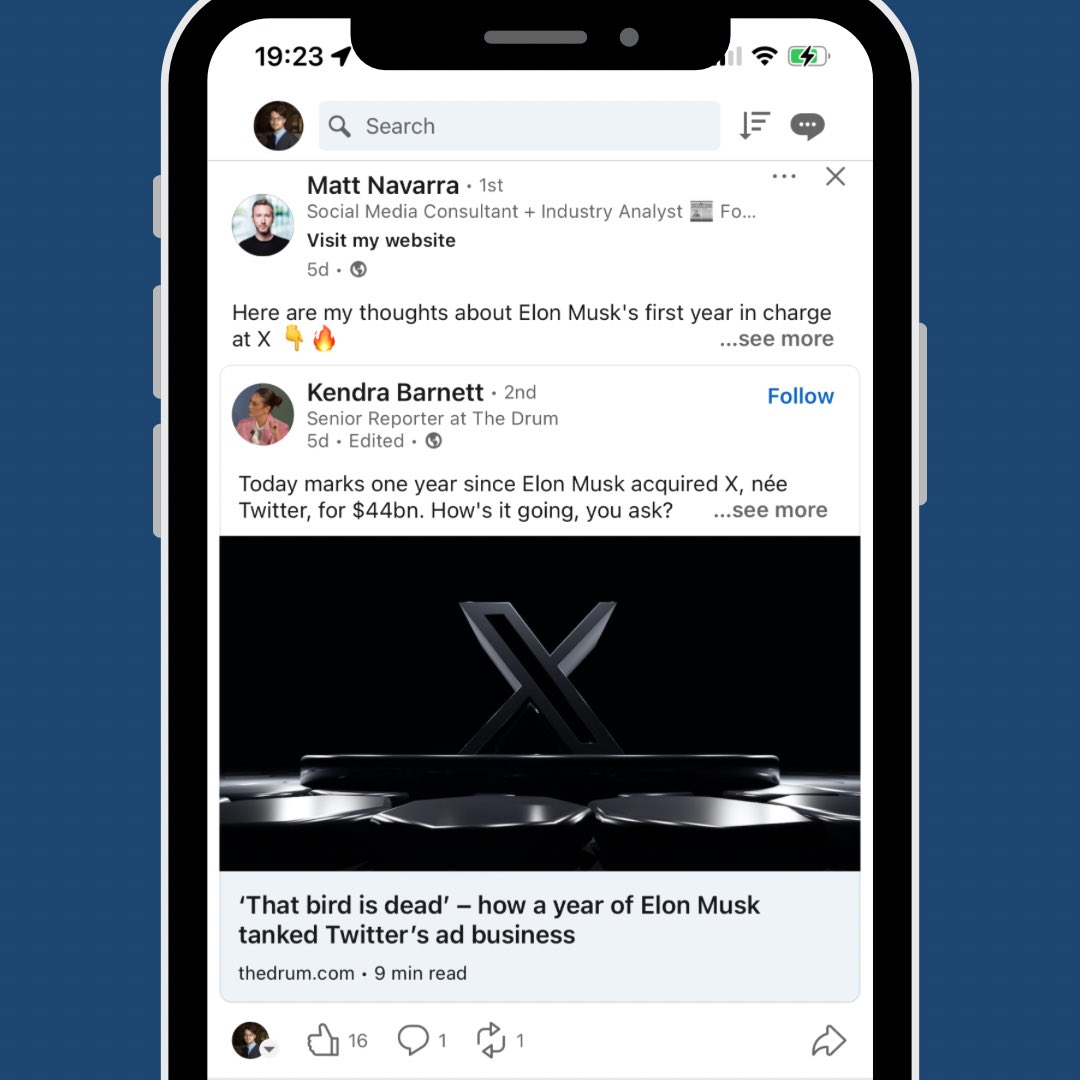 Matt Navarra - Exiting X… Follow me on Threads on X: New warning showing on verified Facebook and Instagram accounts / X