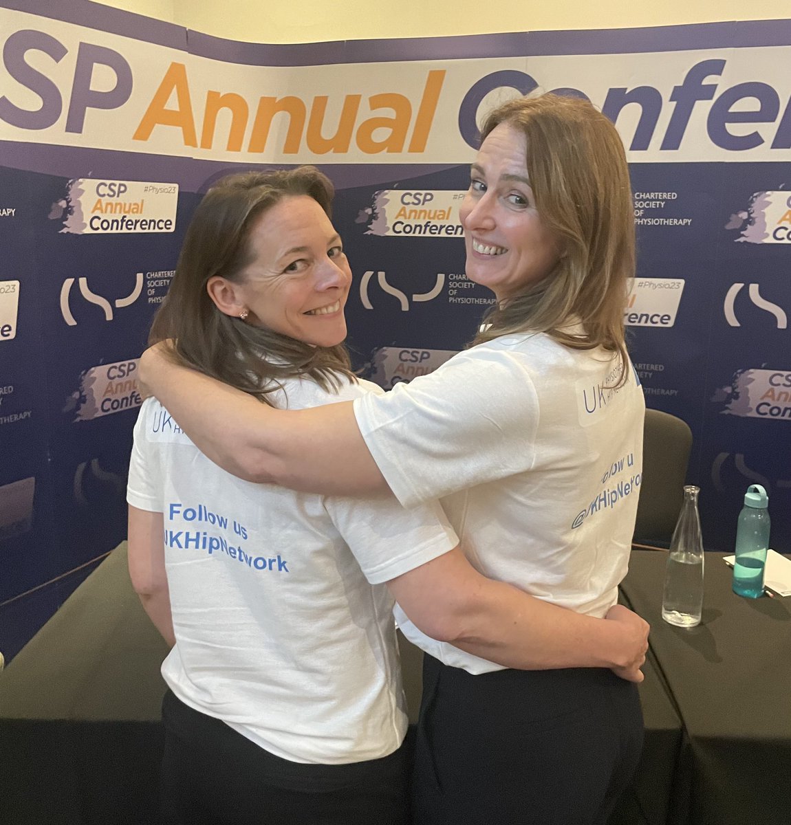 HipLucie's tweet photo. Fantastic day @thecsp #csp2023  representing @UKHipNetwork &amp; @ROHNHSFT seeing great colleagues - lots of brilliant research happening. Loved talks by @MagowanSusanna on her PhD @ROH_physio and @foxcroftphysio @GallowayAdam on all things hips 🤩 https://t.co/NAsojFMtVK