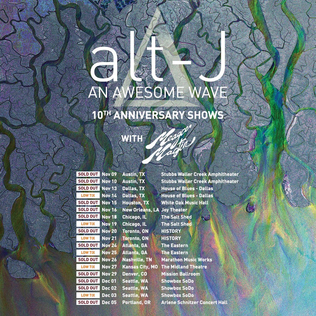 alt_J's tweet photo. A small selection of the many beautiful one-off posters we have been lucky enough to have made for us over the years. 
Seattle, Toronto, Denver, we're back very soon…

Previous Posters by 
@MutantLagoon 
@mellager 
XLUSIV https://t.co/88qmDsHUdj