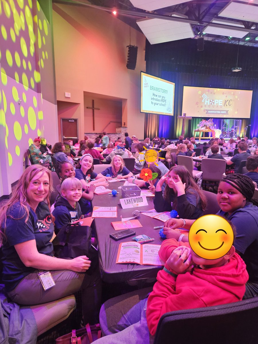 HannahKwon_SW's tweet photo. Lakewood students are so excited to be here at the Jr. Hope Squad conference, "Harvesting Hope" @LakewoodNKC  @margehelwig https://t.co/P3vJ7cDCI8