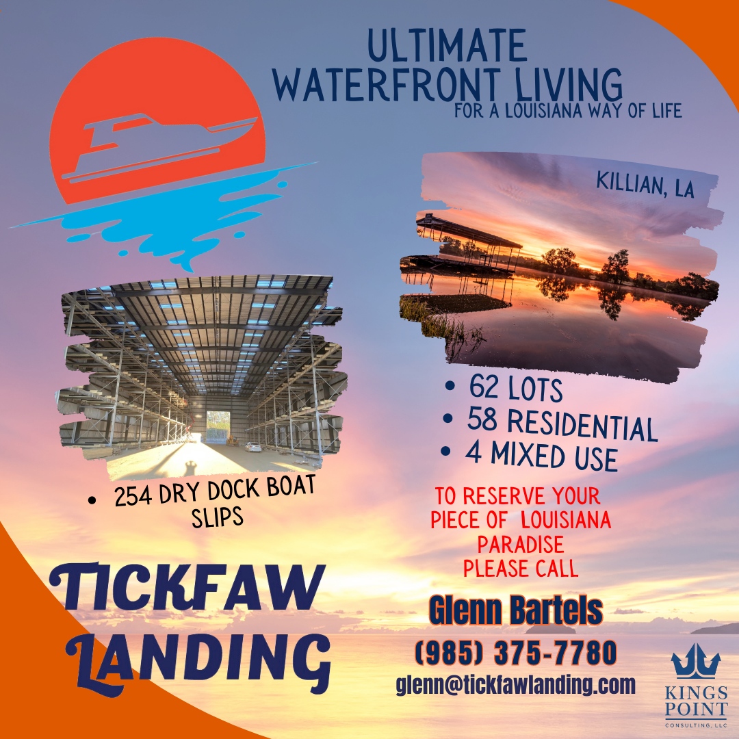 Wake up to stunning views every morning & enjoy the peaceful sounds of the river. Call Tickfaw Landing today! #tickfawlanding #louisianawayoflife #waterfrontcommunity #waterfrontproperty #kingspointconsulting