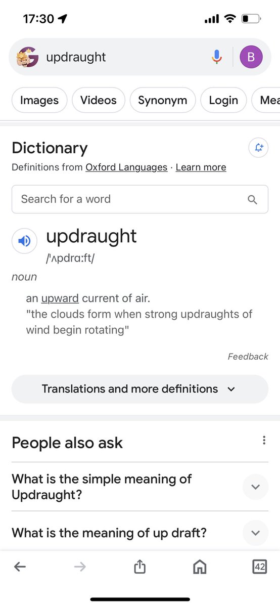 cathie247's tweet photo. @TVsPointless @XanderArmstrong - according to the Collins dictionary and Oxford Learners, updraught IS NOT hyphenated!! Why did the gentleman get 100 points (01/11/23)???? https://t.co/pbQf1sr57f
