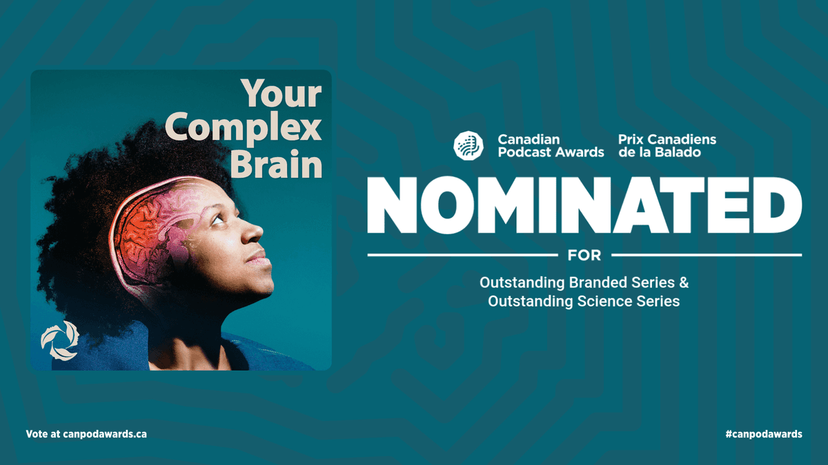 Well this is exciting! @KBI_UHN's #YourComplexBrain #podcast has been nominated for TWO @CanPodAwards:

#1 - Outstanding Science Series
#2 - Outstanding Branded Series

Congrats to @UHN podcast 'Behind the Breakthrough' for their nomination in the 'Health & Fitness' category!